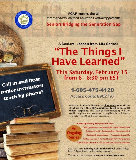 Things Learned (Flyer - recovered)